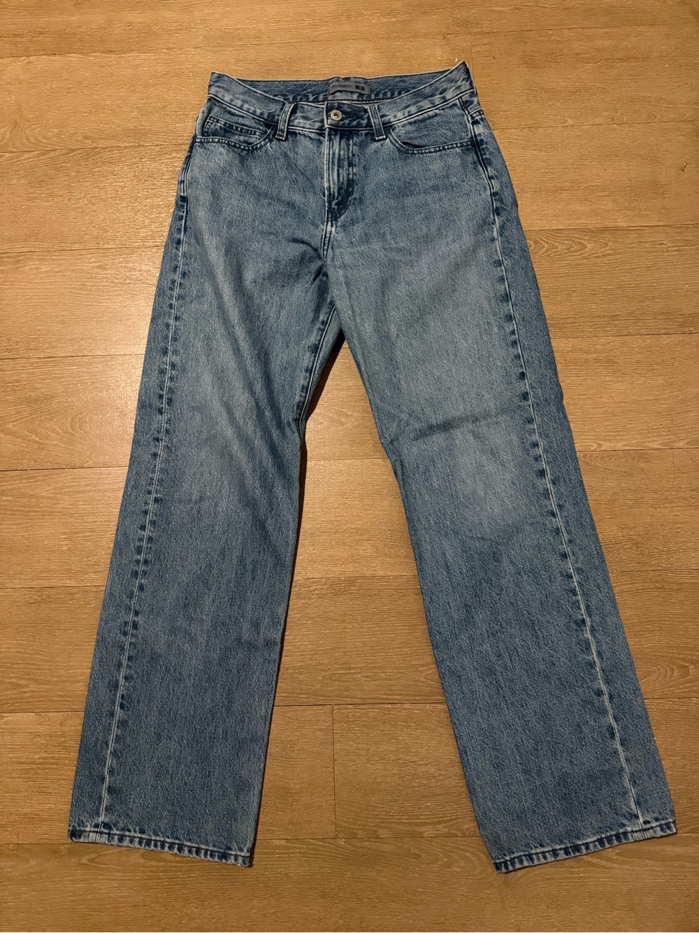 Uniqlo x JW Anderson Mid Rise Wide Leg Jeans